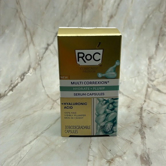 RoC Skincare Hydrate + Plump Serum Capsules (full size), NIB - Picture 1 of 10